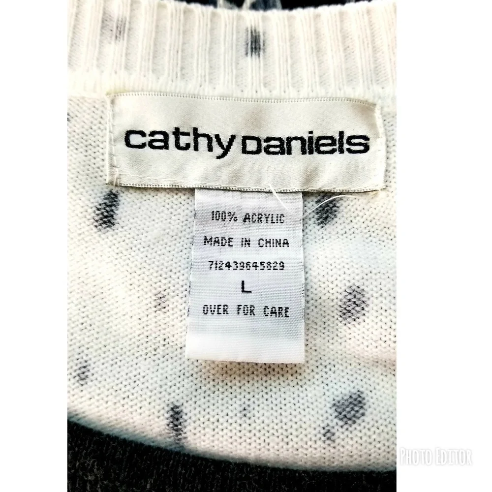 Cathy Daniel's Towfer Sweater Layered Ligth Knits - Picture 4 of 4